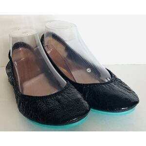 Tieks by Gavriel Sz 9 Obsidian Black Patent Leather Ballet Flats